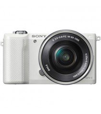 Sony Alpha a5000 with 16-50mm Lens White Mirrorless Digital Camera
