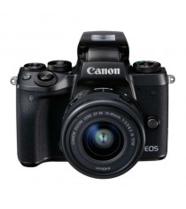 Canon EOS M5 with EF-M 15-45mm f/3.5-6.3 IS STM Lens Black Digital SLR Camera (Kit)