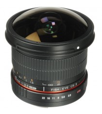 Samyang 8mm f/3.5 Fish-eye CS II with hood (Canon) Lens