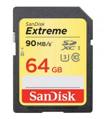 SanDisk Extreme 64GB SDSDXNE-064G 90MB/s SDXC (Class 10) Memory Card