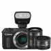 Canon EOS-M 18-55mm+22mm+90EX Kit Black Digital SLR Camera